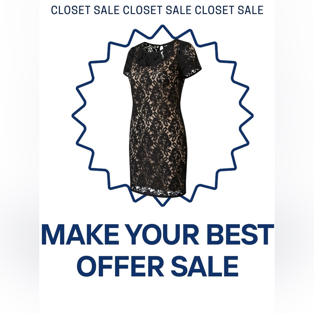 Ann Taylor Loft Black Lace Dress